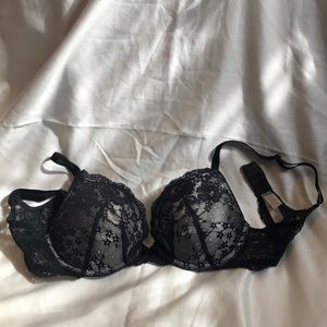 Victoria secret black lace bra